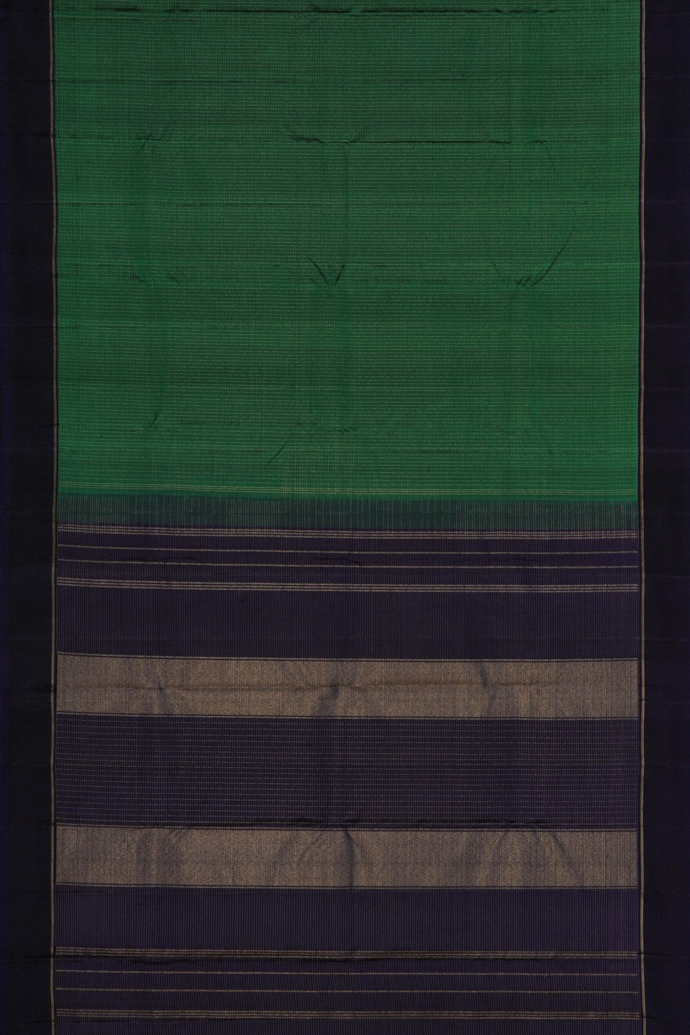 Image of Arani Silk Kattam Green Saree